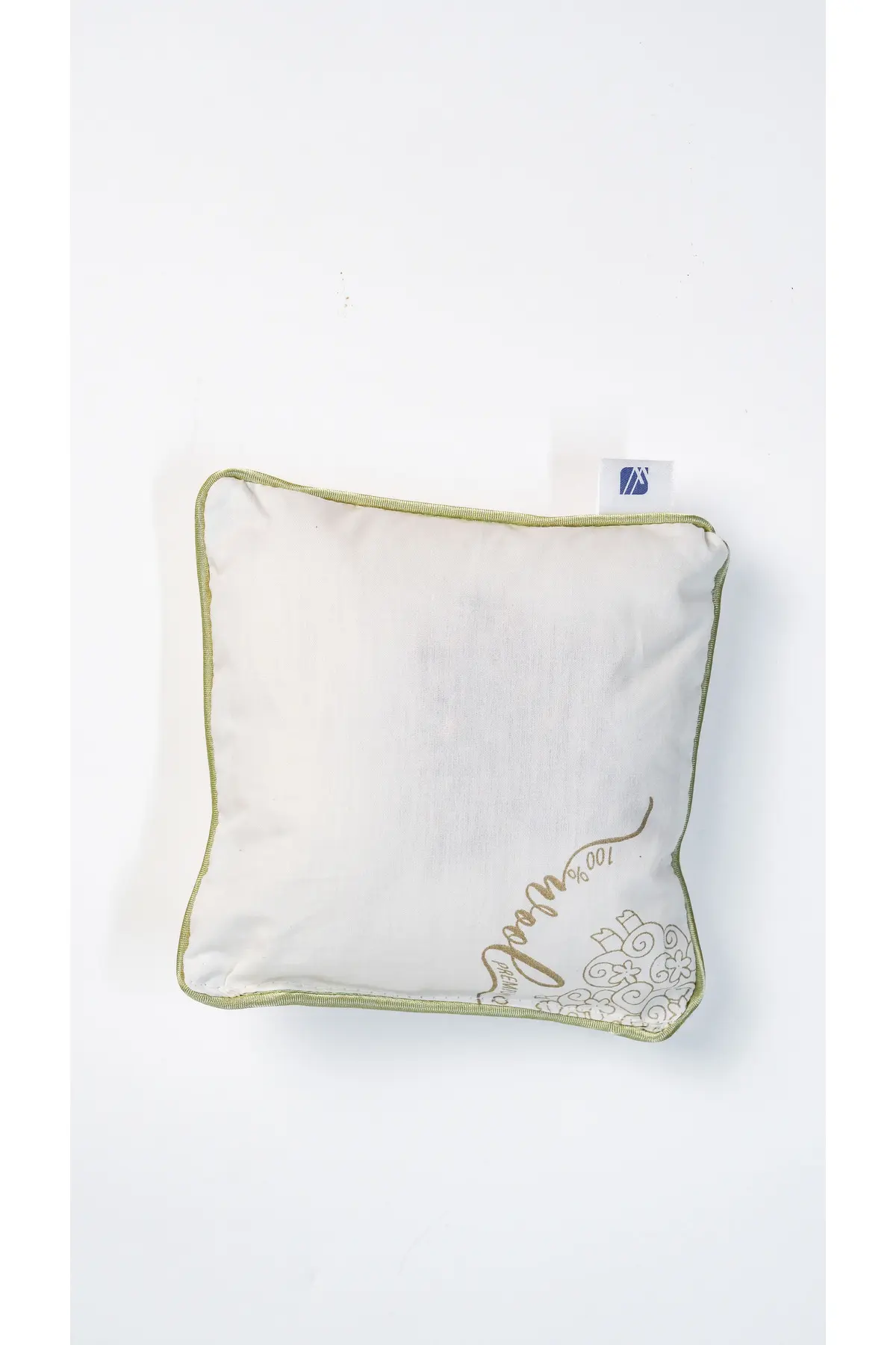 Woolly Well Kiraz Çekirdekli Merinos Koyun Yünü Dolgulu Yastık - 15x15 Cm