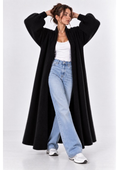 Agd Collection Alya Hırka Siyah Siyah