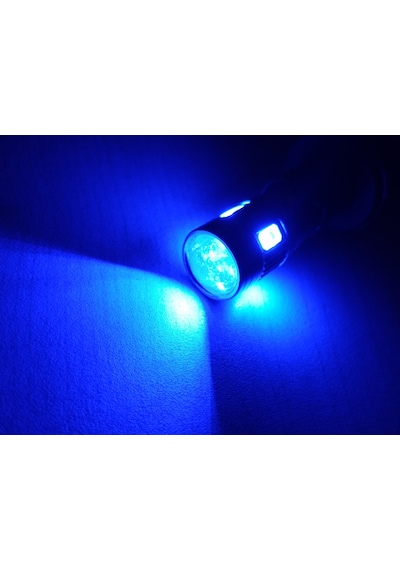 T10 Dipsiz Led Ampul 4adet Metal Canbus Mavi 12v T10 Park, Sinyal, Plaka Ampulu