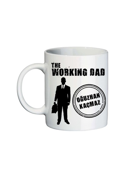 Babalar Günü Hediye Seti - Working Dad Temalı Kişiye Özel Isimli