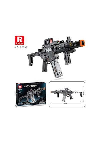 Reobrix 77025 Mcx Saldırı Tüfeği Yaratıcı Yapı Blok Seti Building Blocks Assault Rifle -1589 Parça