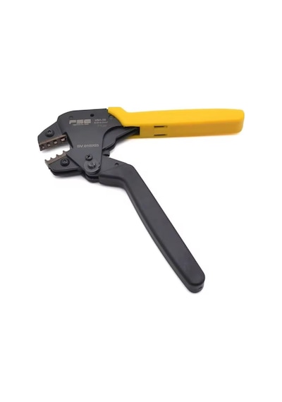 Vsa-06 0.25-6.0mm² Yüksük Sıkma Pensesi Profesyonel Kablo Sıkma Pensesi, Siyah-sarı