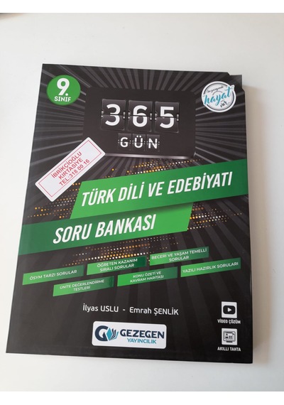 365 Gün 9.sınıf Türk Dili Ve Edebiyatı Soru Bankası