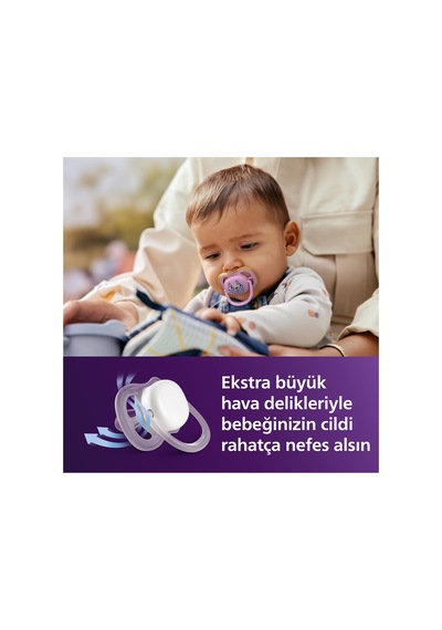Ultra Air Emzik, Ortodontik, 6-18 Ay, Kız, Scf087/13 Pembe Hayvan