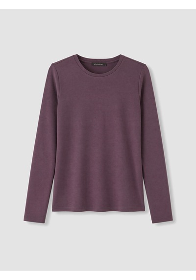 Lcw Everyday Mor Bisiklet Yaka Soft Touch Kadın Tişört