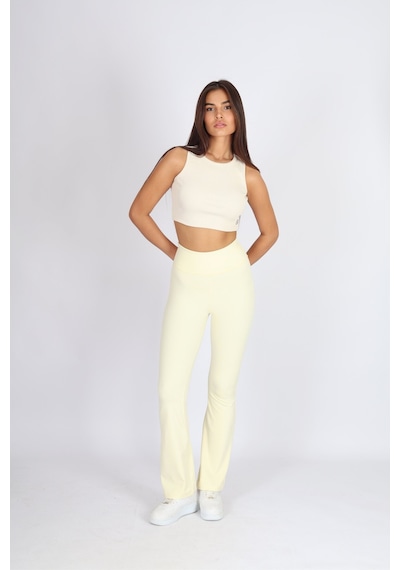Soft&Basic Kadın 2'li İspanyol Paça Flare Yoga Tayt Pantalon Siyah-mavi Soft&Basic Kadın 2'li İspanyol Paça Flare Yoga Tayt Pantalon Siyah-mavi
