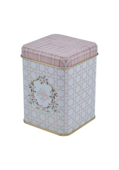 Evle-erb24u7 Kare Metal Saklama Kabı 75x75 3 Lü Set, Rosy Rosy Diğer