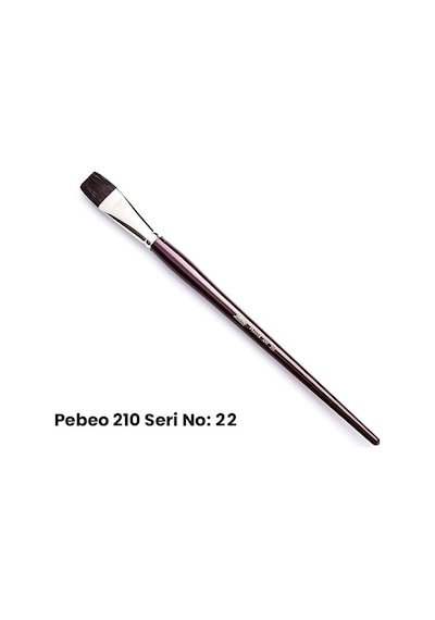 Pebeo 210 Seri Samur Düz Kesik Uçlu Fırça No 22