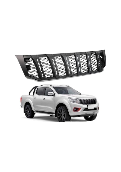 Nissan Navara Ön Panjur Izgara Np300 Siyah Çizgili 2015-2020 Aras