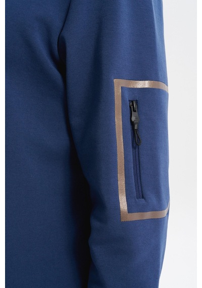 AR-MA Arma Erkek Slim Fit Dik Yaka Yarım Fermuar Pamuklu Sweatshirt Sol Kol Fermuar Cepli K30404685702 İndigo-i1 AR-MA Arma Erkek Slim Fit Dik Yaka Yarım Fermuar Pamuklu Sweatshirt Sol Kol Fermuar Cepli K30404685702 İndigo-i1