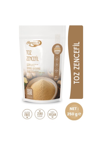 Zencefil Tozu 250 Gr %100 Doğal Katkısız Koruyucusuz
