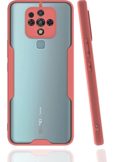 Cosmotex Newface Tecno Camon 16 Kılıf Platin Silikon - Pembe