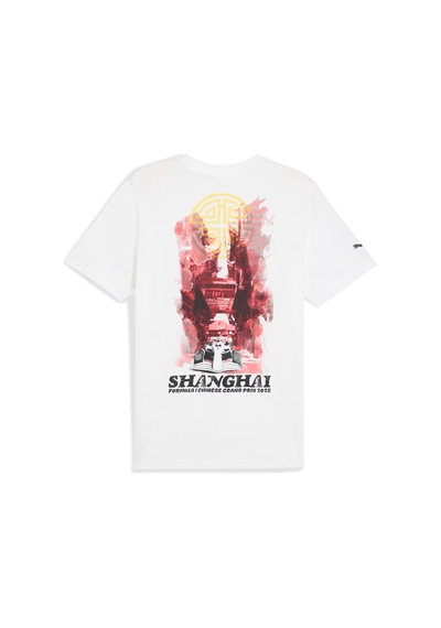 Puma F1 China Erkek Beyaz Günlük Stil T-shirt 63017402 1637340 Beyaz