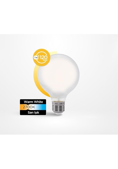 Ayrex Panasonic Filament Ampul E27 13w 2000lm 2700k Milky