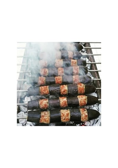 Patlıcan Kebap Şişi Sebze Şişi Transmisyon Demir 8 mm Kare Kalınl