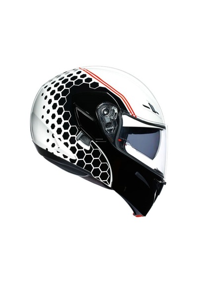 Agv Compackt St Mlt Plk Detroit Beyaz Siyah