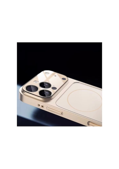 iPhone Uyumlu 15 Pro Magsafe Destekli 17 Serisi Görünümlü Kamera Korumalı Grade Telefon Kılıfı Siyah