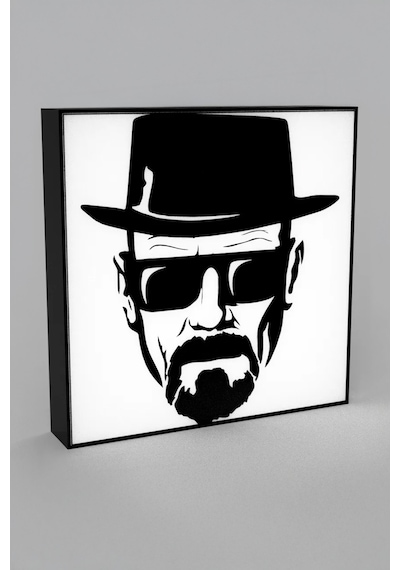 Breaking Bad Heisenberg Dekoratif Aydınlatma Led Gece Lambası Beyaz