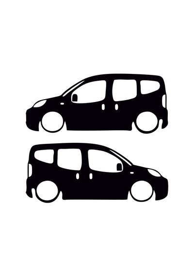 2 Adet Doblo Fiorino Nemo Basık Oto Sticker - Kelebek Cam Sticker 25x11 Cm