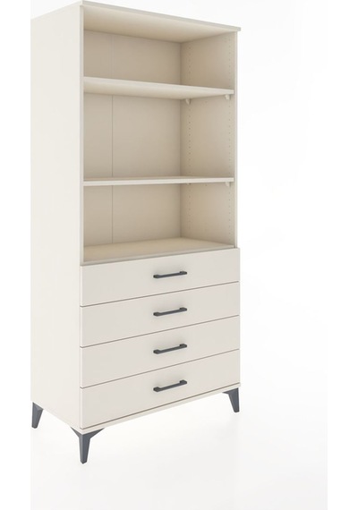 Hyperion Dolap 3 Raflı 4 Çekmeceli 88x44x182 Aytaşı-aytaşı Aytaşı