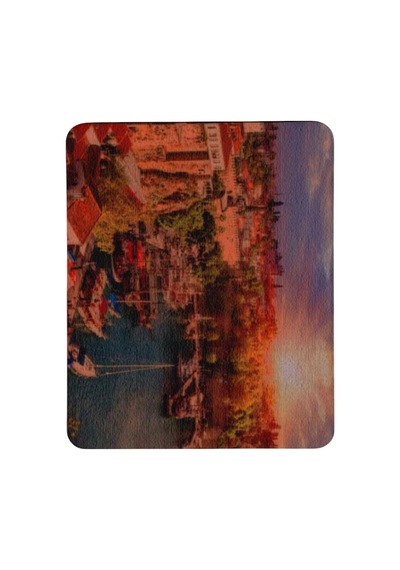 Baskılı Şehir Manzaraları Desenli Renkli Tip Kaymaz Taban Optik Bilgisayar Notebook Mouse Pad Maus Pad Antalya Yat Limanı