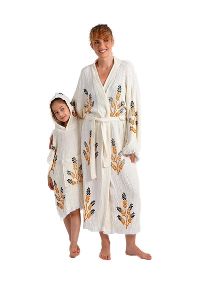 Brandsmiths Golden Wheat Anne Çocuk Kimono Panço Çok Renkli