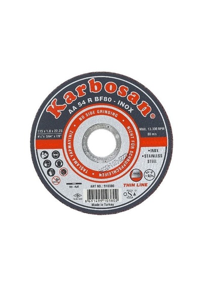 115 Lik İnox Kesici Karbosan 115 Mm