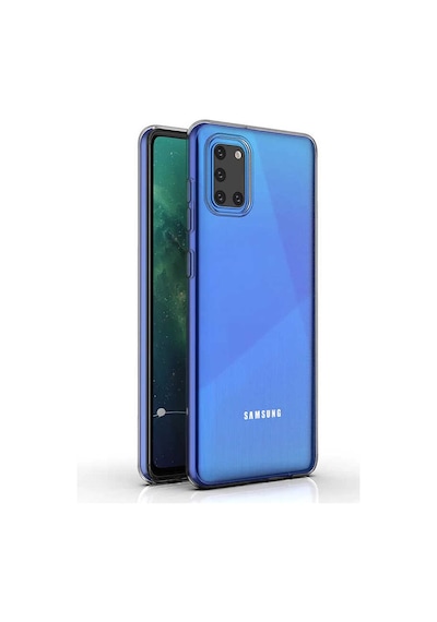 Samsung Galaxy Uyumlu A31 Kılıf Lüx Şeffaf Silikon Kılıf