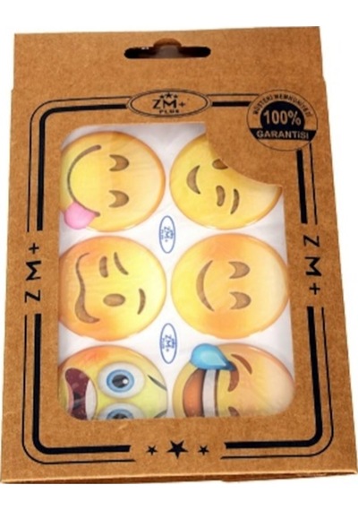 Emoji Koruma Takozu Damla Etiket Sticker Ø39 mm