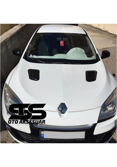 Renault Megan 3 Uyumlu Piano Black Kaput Üstü Havalandırma Izgarası