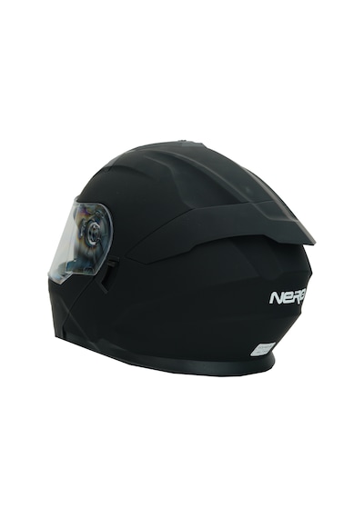 Gp Nero Mks004-Mb Güneş Vizörlü Şeffaf Çene Açılır Motosiklet Kaskı Siyah