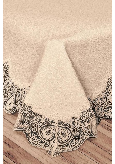 Farah Brokar Güpürlü Pike Takımı Bej (541555306) Bej