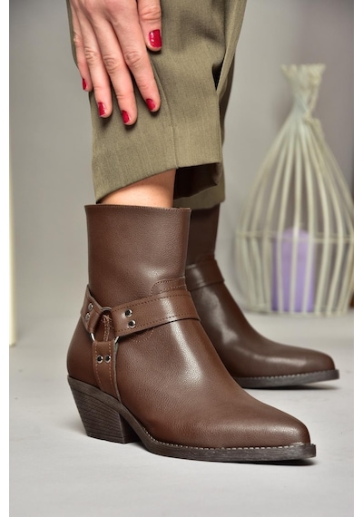 Fox Shoes T404400609 Kahverengi Kalın Topuklu Kadın Bot Kahverengi-suni Deri Kahverengi Fox Shoes T404400609 Kahverengi Kalın Topuklu Kadın Bot Kahverengi-suni Deri Kahverengi