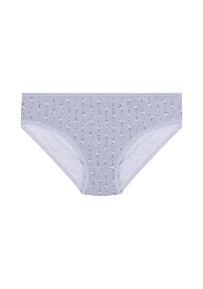 Koza İç Giyim Kız Çocuk 6'lı Desenli Slip 1050-01 Beyaz