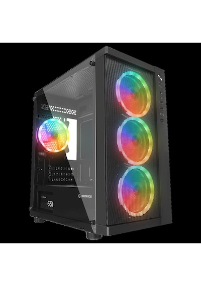 Rampage Vega V2 650w 80 Plus Bronze M-atx Temperli Camlı 4 12cm Rgb Fan Gaming Oyuncu Kasası Rampag