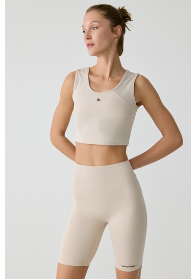 Urban Beat Nayla Kadın Tank Top Sportswear Taş Rengi Büstiyer Taş