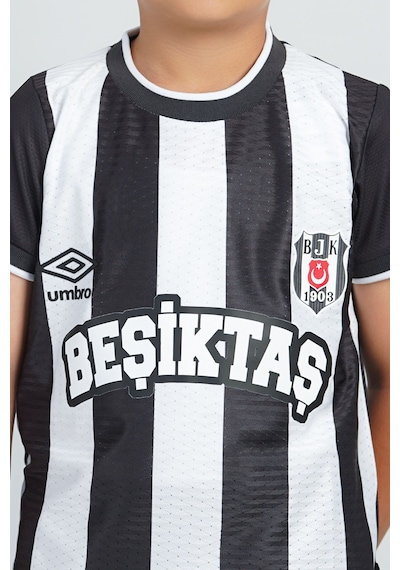 Gsstore Beşiktaş Umbro Lisanslı Çubuklu Çocuk Forma Siyah - Beyaz