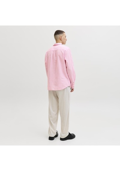 Jack & Jones Erkek Uzun Kollu Gömlek - Summer - 12289174 Pembe