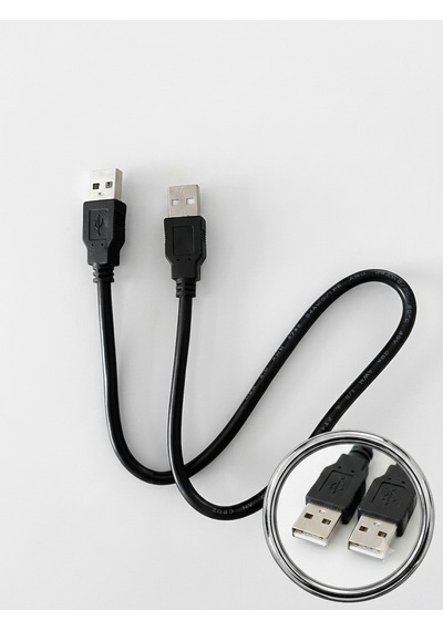 Usb Kablo 24awg 2.0 Type-a Uçlu Erkek Konnektör Data Ve Güç Kablosu 50 Cm Multimedya Kamera Modem Vs İçin Uygun