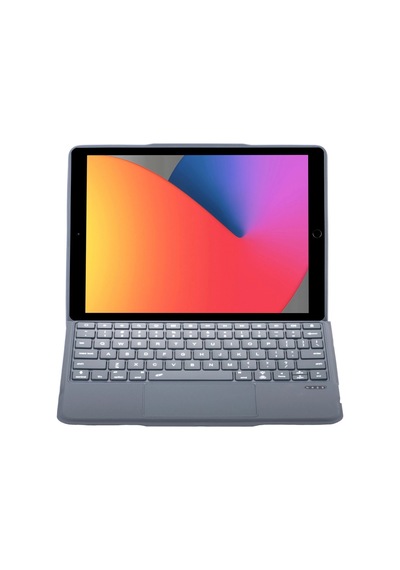 T5506d İpad Uyumlu 10.2 9.nesil Kılıf Palermo Ledli Klavyeli Standlı Tablet Kılıfı - Siyah - 100 Diğer