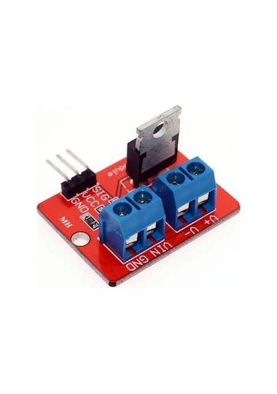 Irf520 Mosfet Sürücü Kartı Klemens Bağlantı Soketi Ssr Röle Motor Led Lamba Parlaklık