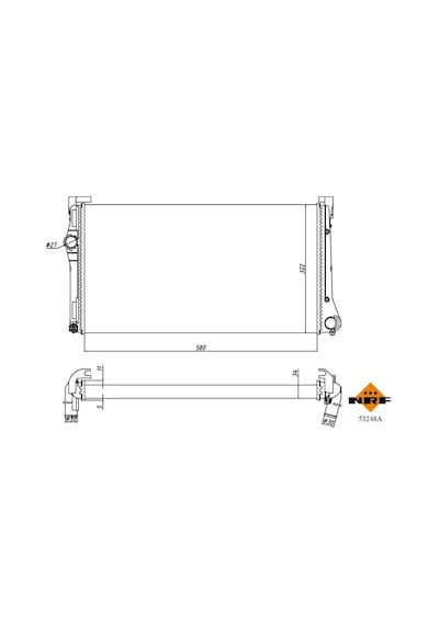 Su Radyatörü - Fiat Punto, Idea - Nrf-53248a 31777648