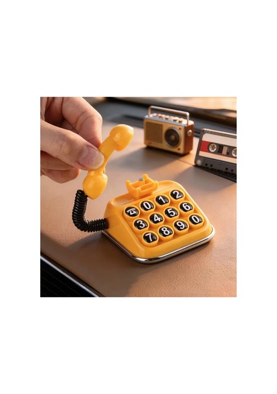 Mucit Home Retro Nostalji Araç İçi Torpido Numaratör Renkli Mini Telefon Numaratör Lüks