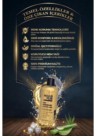 Mago Fur Renkli Tüylü Köpek Şampuanı-500 Ml