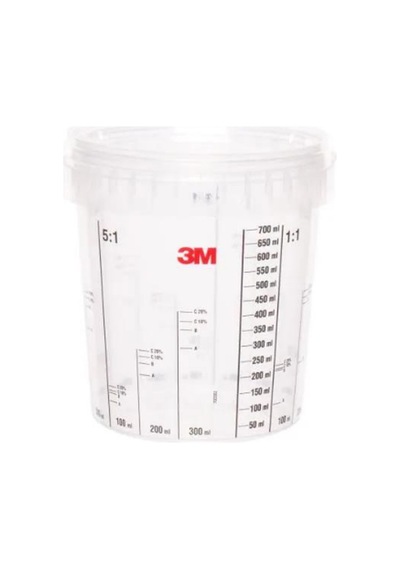 3M 50403 870 ML BOYA SAKLAMA VE HAZIRLAMA KABI-KAPAĞI SETİ 10 ADE