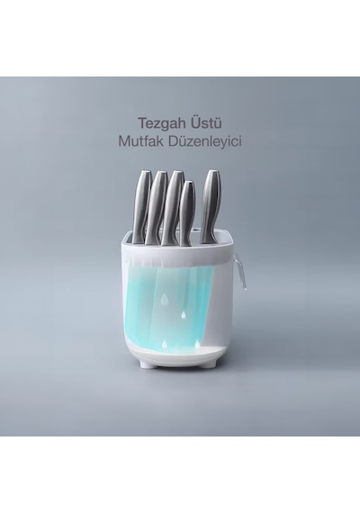 Ecoco Tezgah Üstü Bölmeli Baharatlık Çekmeceli Mutfak Düzenleyici
