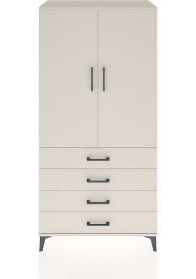 Hyperion Dolap 2 Raflı 4 Çekmeceli 2 Kapaklı 88x44x182 Aytaşı... Aytaşı