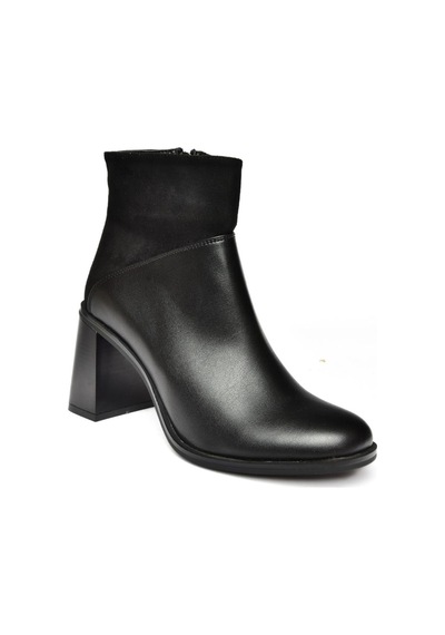 Fox Shoes R518101209 Siyah Kalın Topuklu Kadın Bot Siyah