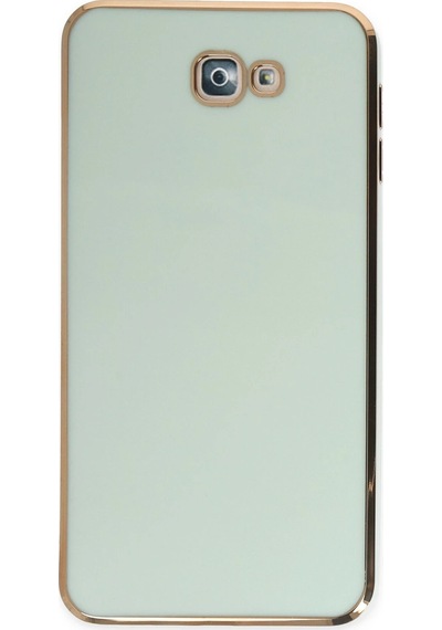 Newface Samsung Galaxy Uyumlu J7 Prime Kılıf Volet Silikon - Semeglbl - 90 Açık Yeşil