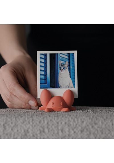 Sevimli Figür Instax Polaroid Fotoğraf Tutucu Stand Pembe